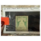 1942 1ST AUTO REVENUE TAX STAMP