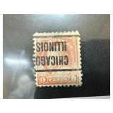 509 INVERTED OVERPRINT ERROR 1913 FRANKLIN ISS