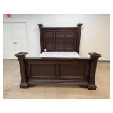 KING BED W NICE MATTRESS BEAUTYREST RECHARGE