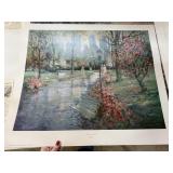 L GORDON SIGNED PRINT LTD ED SPRINGTIME STROL