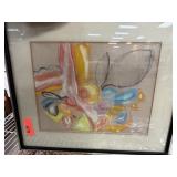 ORIGINAL ART WATERCOLOR / PASTEL VIN CAREN