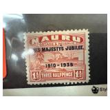 GEORGE V 25TH ANN STAMP NAURU 1935