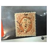 US 1ST REVENUE ISS SIGNED 1864 STAMP CIVIL WAR ISS
