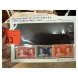 NEW ZEALAND MINT SET 1937 CORONATION ISSUE STAMPS
