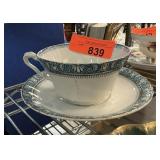 ANTIQUE CHINA CUP AND SAUCER JOHN EDWARDS OPHIR