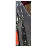 QTY 1 DUE BUOI INOX MEAT FORK LOOK UP