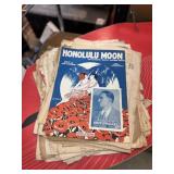 LARGE LOT OF ANTIQUE SHEET MUSIC