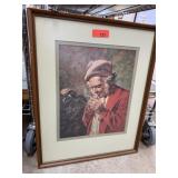 VINTAGE IRISH GOLFER PRINT EARLE