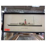 PS LUCY ASHTON FRAMED BOAT PRINT