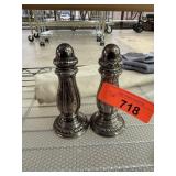 VTG NEIMAN MARCUS SILVERPLATE SALT PEPPER SHAKERS