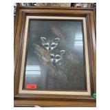 FRAMED RACCOON PRINT
