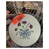 LENOX POPPIES IN BLUE TRIVET / HANGING