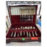 VINTAGE SILVERPLATE FLATWARE SET NOTE