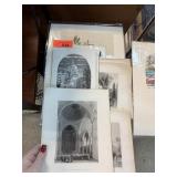 LARGE LOT OF VINTAGE ENGRAVINGS / PRINTS