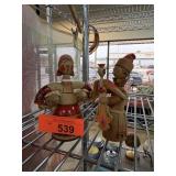 2PC HANDMADE RUSSIAN DOLLS