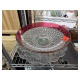LARGE INDIANA GLASS BOWL / PLATTER