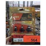 NEW SKIL 3PC ROUTER BITS 91006