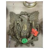LARGE VINTAGE BRASS EAGLE DOOR KNOCKER