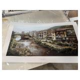 CLARK HULING SIGNED PRINT WASHDAY IN PROVENCE