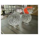 3PC WATERFORD CRYSTAL CANDLE HOLDERS