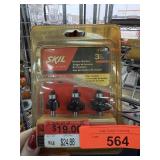 NEW SKIL 3PC ROUTER BITS 91006