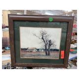 VINTAGE WYATT FRAMED PRINT