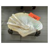 VINTAGE SHELL CAVIAR DISH