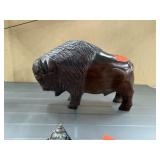 CARVED WOOD BUFALO / BISON