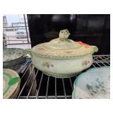 VINTAGE PORCELAIN TUREEN & CHINA PLATE NOTE