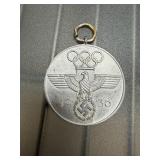 VINTAGE 1936 NAZI ERA OLYMPICS MEDAL