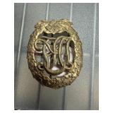 DRL SPORTS GERMAN NAZI ERA INITIAL BROOCH PIN