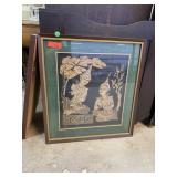 VINTAGE THAI FRAMED ART