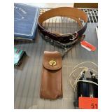 COACH DESIGNER LEATHER POUCH / BELTS