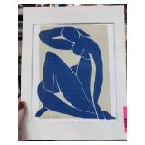 MATISSE PRINT NU BLEU II MATISSE PRINT NU BLEU II