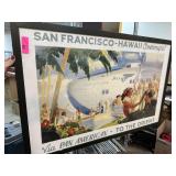 Z GALLERIE SAN FRANCISCO HAWAII PAN AMERICAN PRINT Z GALLERIE SAN FRANCISCO HAWAII PAN AMERICAN PRINT