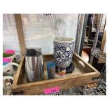 STARBUCKS COFFEE GRINDER W HANDLES TRAY + STARBUCKS COFFEE GRINDER W HANDLES TRAY +