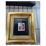 VINTAGE 5 PENGO FRAMED STAMP VINTAGE 5 PENGO FRAMED STAMP