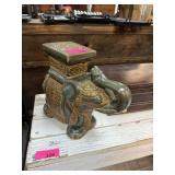 TRUNK UP ELEPHANT PLANTER STAND SMALL TRUNK UP ELEPHANT PLANTER STAND SMALL