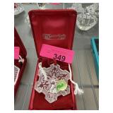 WATERFORD CRYSTAL CHRISTMAS ORNAMENT WATERFORD CRYSTAL CHRISTMAS ORNAMENT
