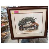 SIGNED HAND WATERCOLORED PRINT AL RICHARDSON SIGNED HAND WATERCOLORED PRINT AL RICHARDSON