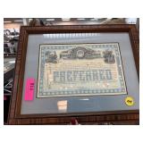 MISSOURI KANSAS TEXAS RAILWAY STOCK CERTIFICATE MISSOURI KANSAS TEXAS RAILWAY STOCK CERTIFICATE