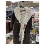 VERY NICE LEATHER & WOOL COAT SMALL NOTE VERY NICE LEATHER & WOOL COAT SMALL NOTE