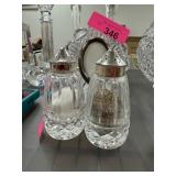 WATERFORD CRYSTAL SALT PEPPER SHAKER WATERFORD CRYSTAL SALT PEPPER SHAKER
