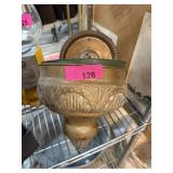 VINTAGE BRASS WALL PLANTER VINTAGE BRASS WALL PLANTER