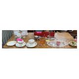 LOT OF CHINA / GLASSWARE IN FRONT LOT OF CHINA / GLASSWARE IN FRONT