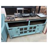 TURQUOISE SHABBY CHIC MEDIA CABINET TURQUOISE SHABBY CHIC MEDIA CABINET
