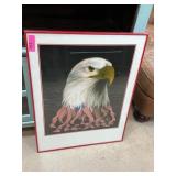 EAGLE SIGNED PRINT EAGLE SIGNED PRINT