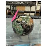 SEMI PRECIOUS STONE INLAY GLOBE PAPERWEIGHT SEMI PRECIOUS STONE INLAY GLOBE PAPERWEIGHT