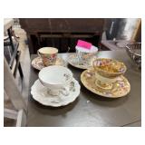 QTY 4 CHINA CUPS SAUCERS ROYAL WINTON MORE QTY 4 CHINA CUPS SAUCERS ROYAL WINTON MORE
