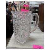 VTG ELSON GLASS CO DAISY & BUTTON PITCHER VTG ELSON GLASS CO DAISY & BUTTON PITCHER